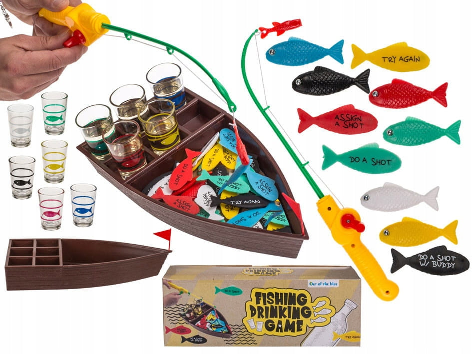 Gesellschaftsspiel „Betrunkenes Fischen“ 