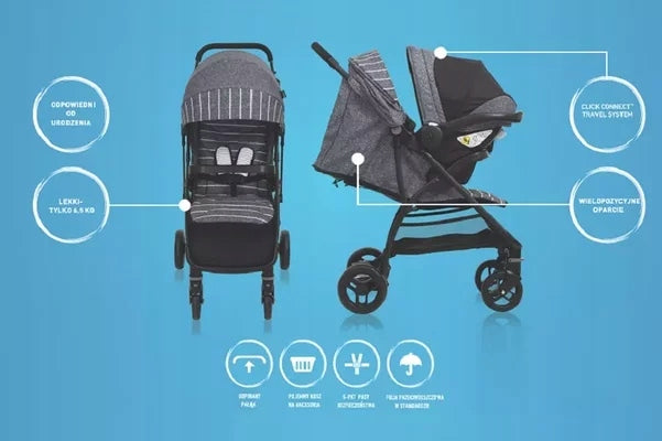 GRACO BREAZE LITE 2 COUTURE FERN STROLLER Packaging status original