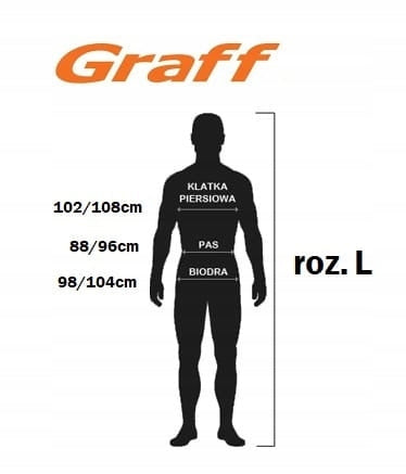 GRAFF WATERPROOF FISHING JACKET size L Model 606-B-1