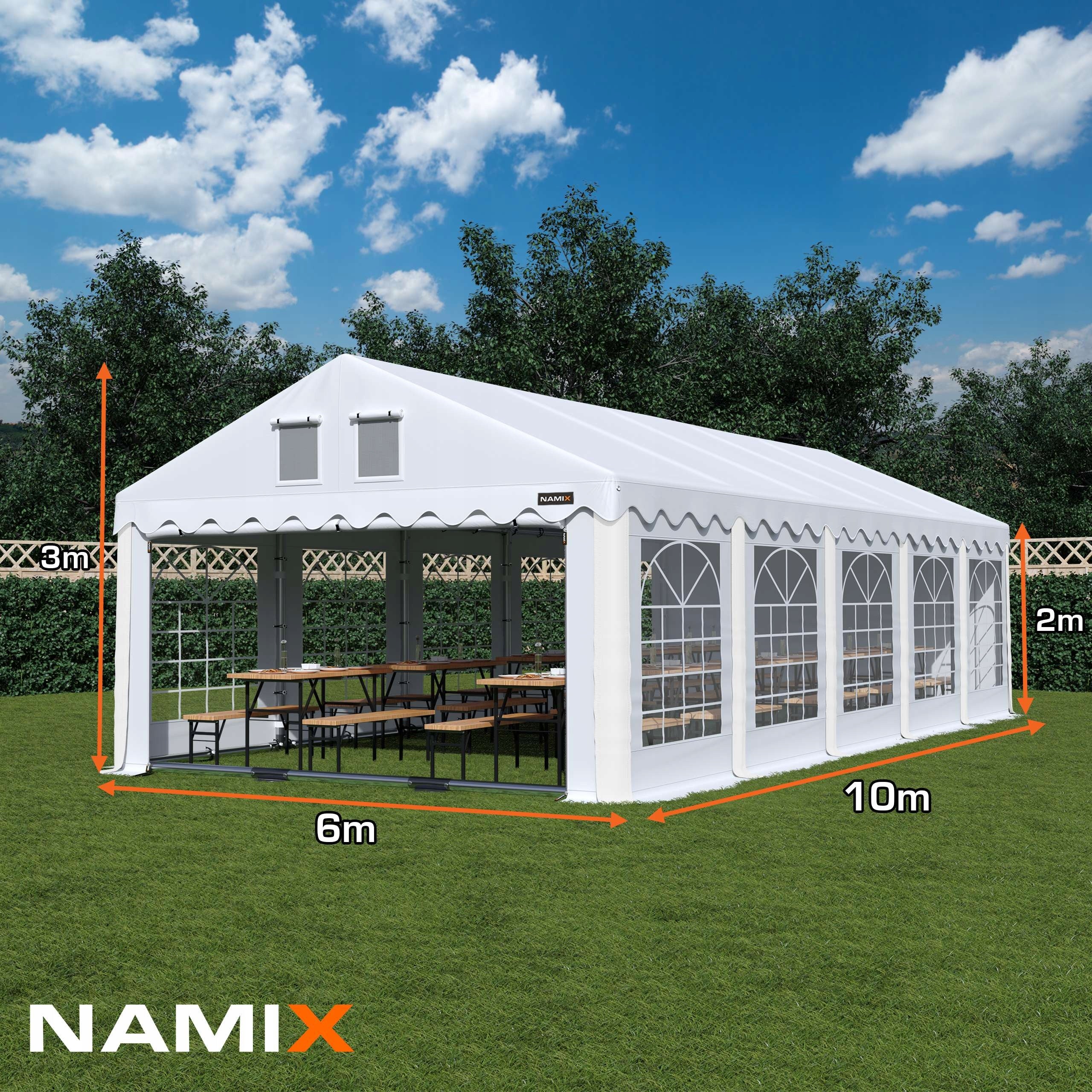 GRAND 6x10 Garden Party Tent VARIOUS COLORS Packaging status original
