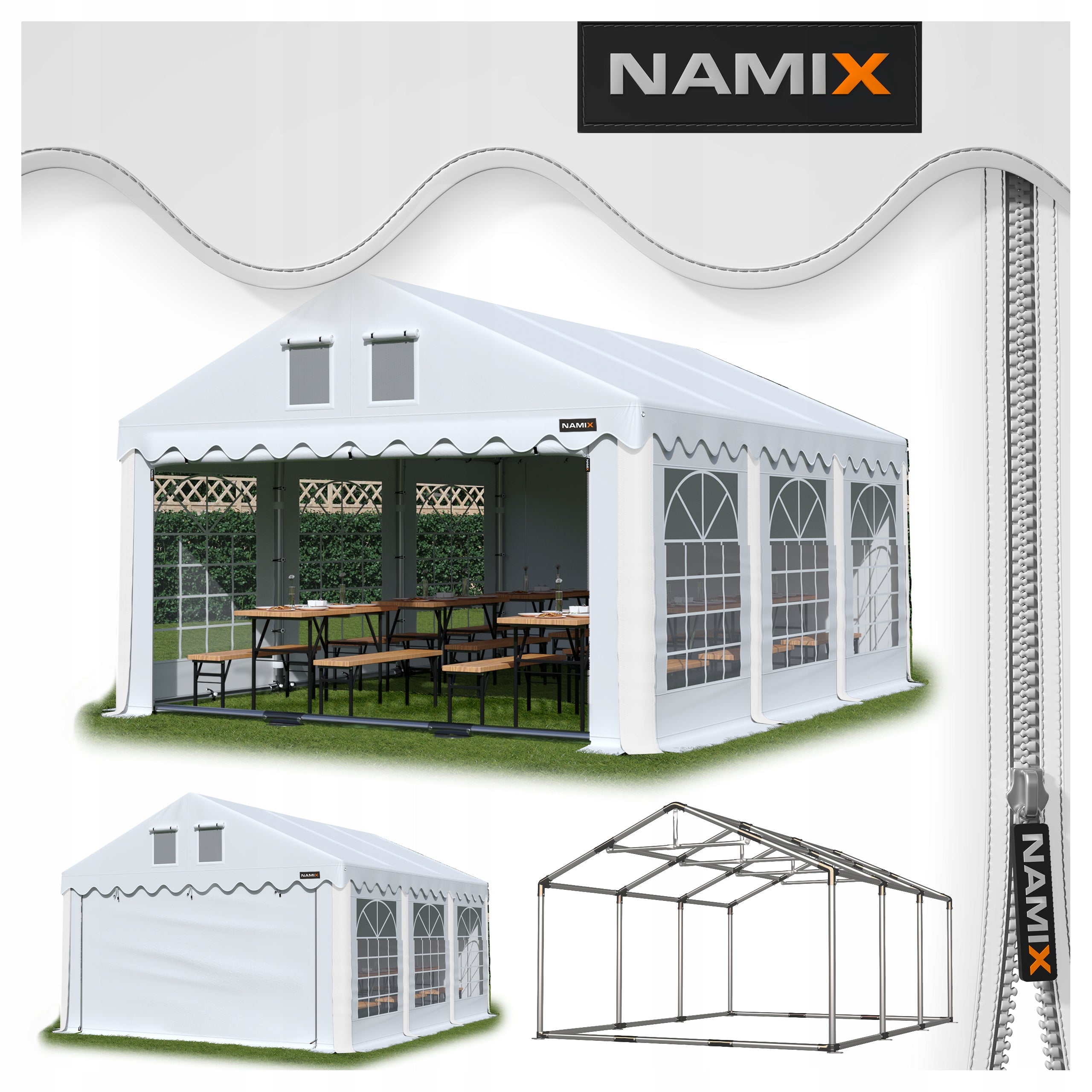 GRAND 6x6 Garden Party Tent VARIOUS COLORS