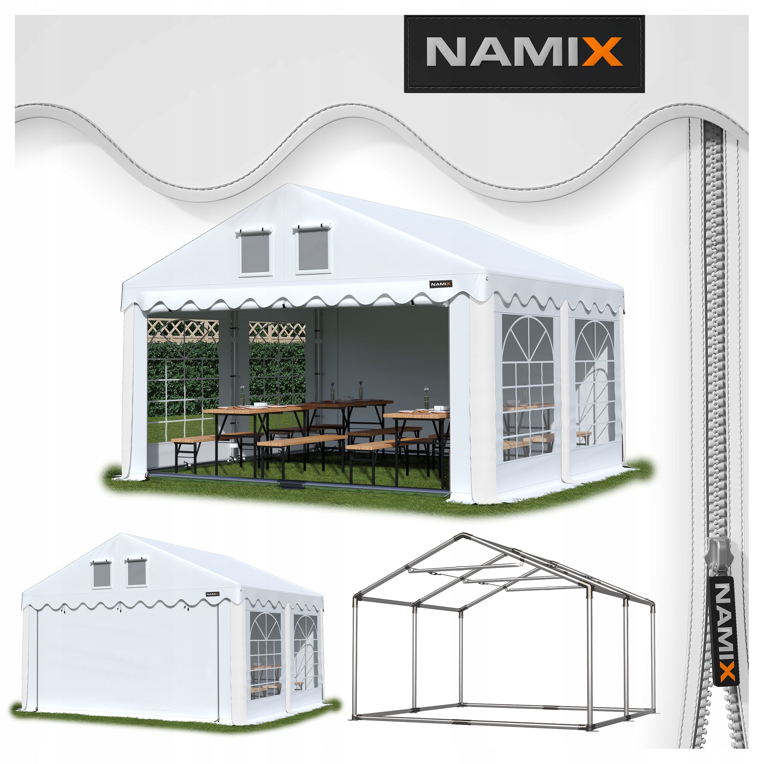 GRAND TENT 3x4 Party Garden VARIOUS COLORS