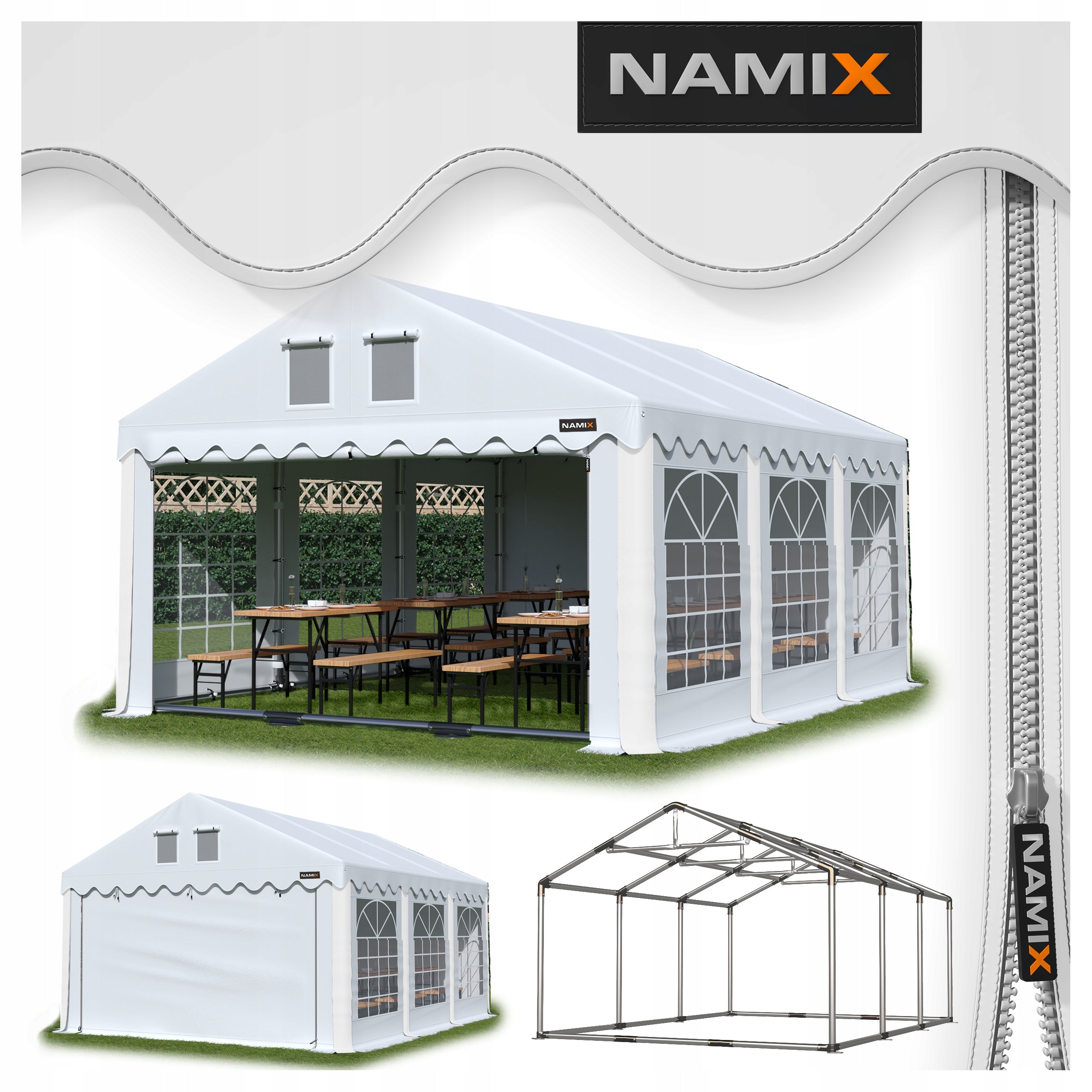 GRAND TENT 5x6 Party Garden VARIOUS COLORS