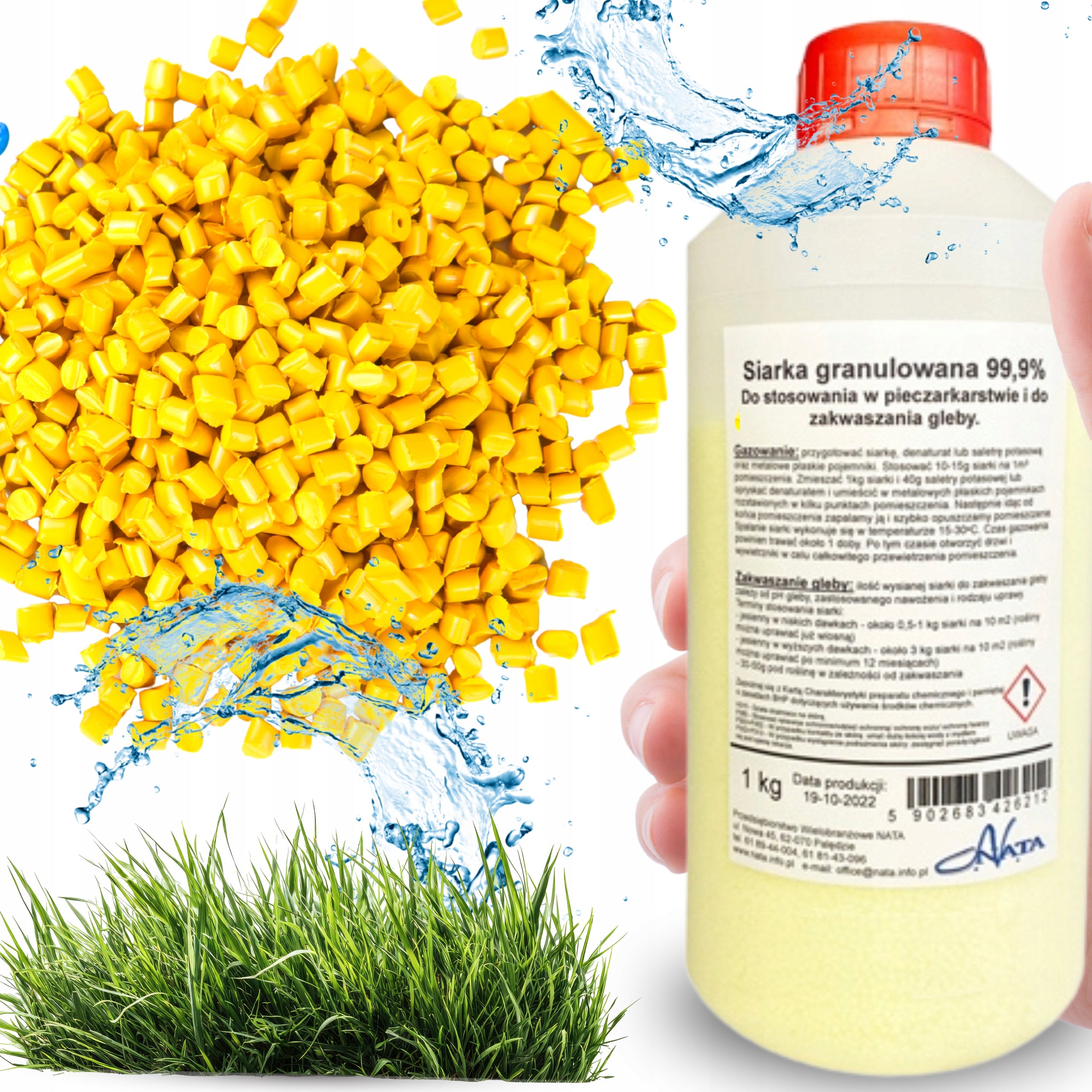 GRANULATED Garden SULPHUR for decontamination of blueberry GREENHOUSES FOR ACIDIFICATION