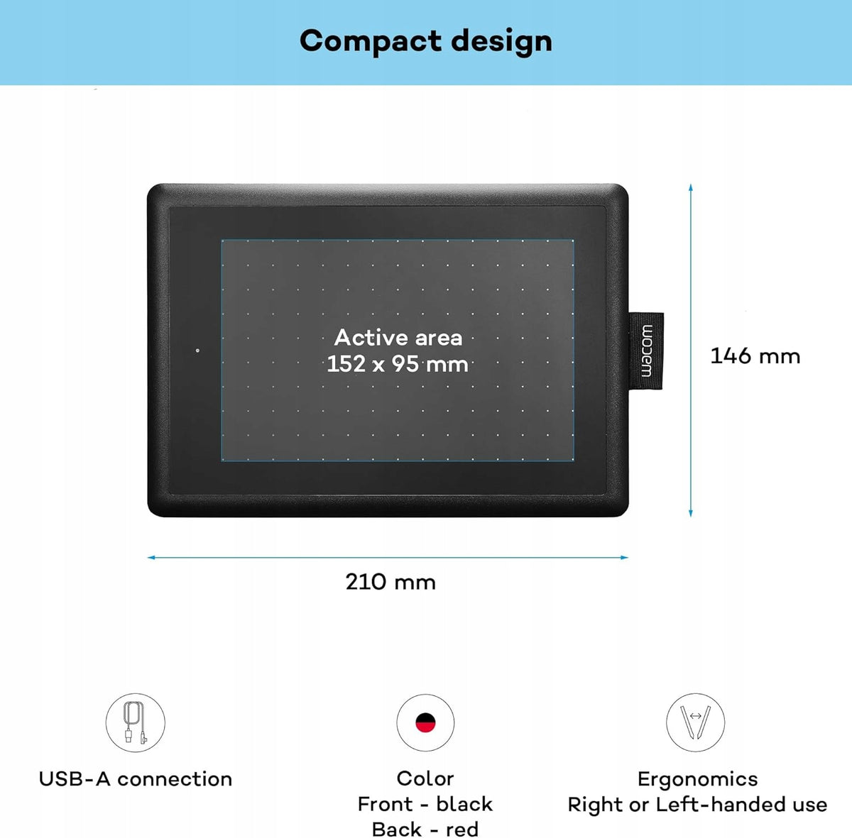 GRAPHIC PEN TABLET 8 INCHES 2048P STYLUS USB WINDOWS MAC CHROME Manufacturer code 5907401366986