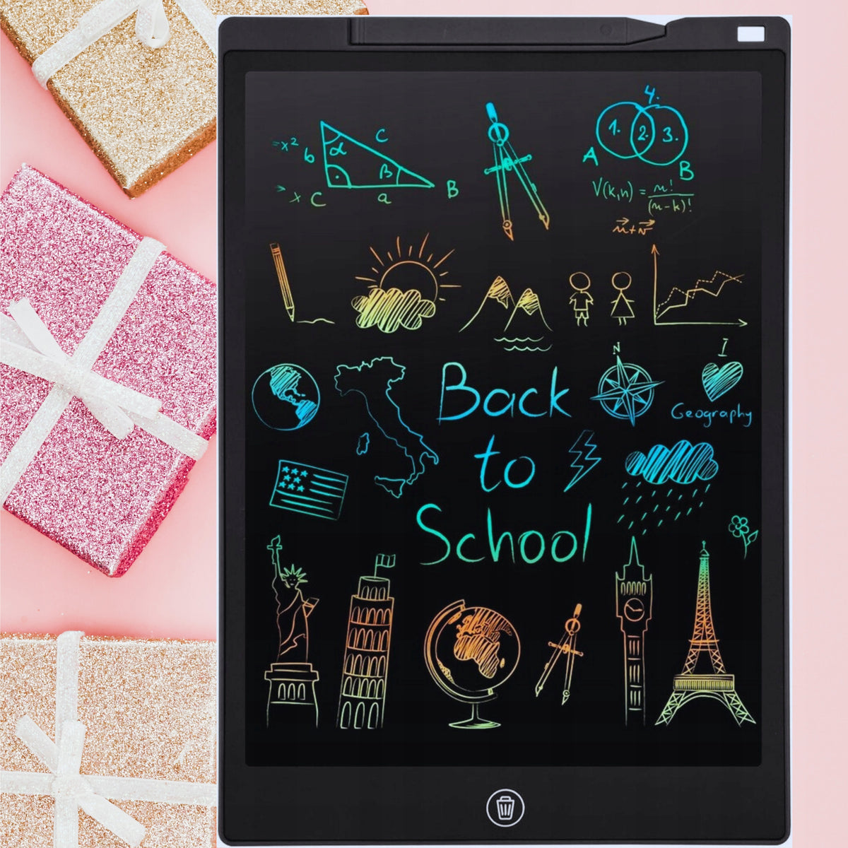 GRAPHIC TABLET FOR DRAWING 12 INCHES BOARD A4 ZNIKOPIS STYLUS MULTICOLOR Packaging status original