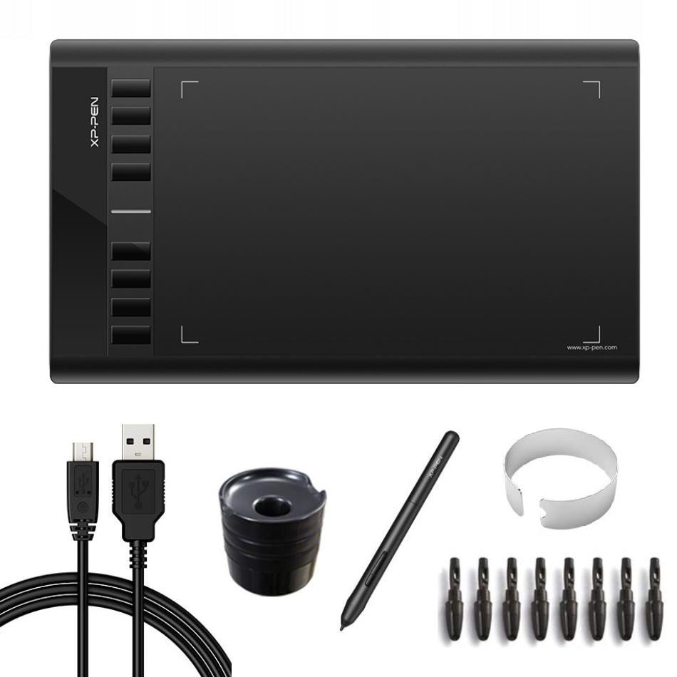 GRAPHIC TABLET XP-Pen Star 03 + FEATHER 8192st 5080 LPI 25,4 x 15,2 cm