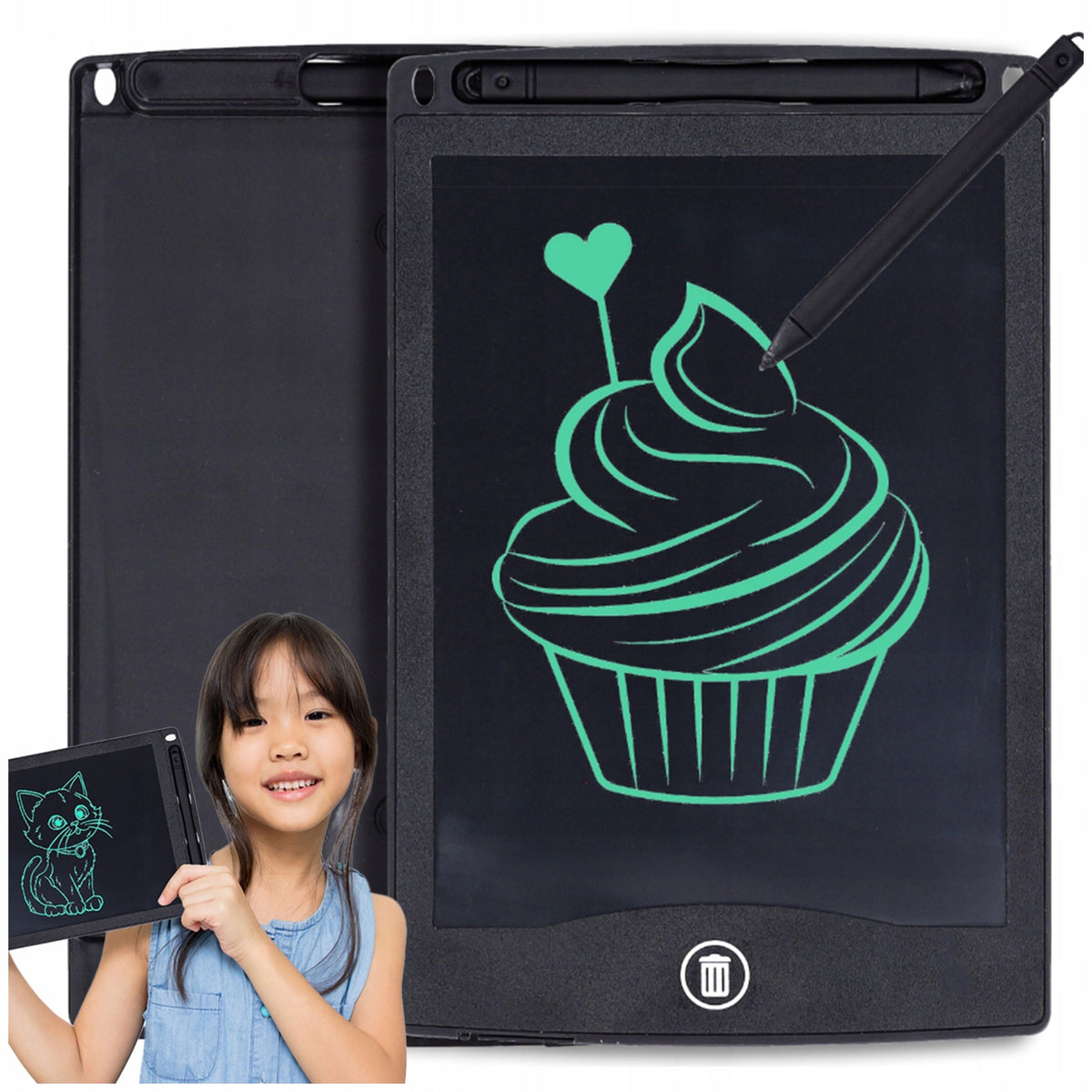GRAPHICS TABLET FOR CHILDREN 8.5" ZNIKOPIS LCD STYLUS DRAWING BOARD