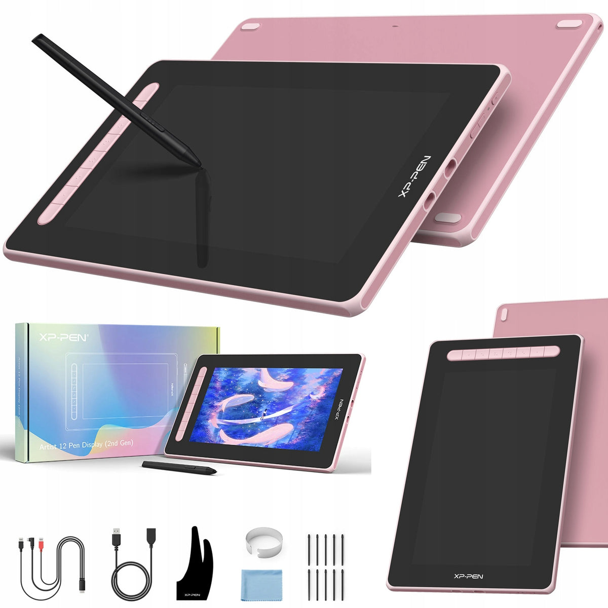 GRAPHICS TABLET XP-PEN ARTIST 12 2ND GENERATION PINK FOR GRAPHICS