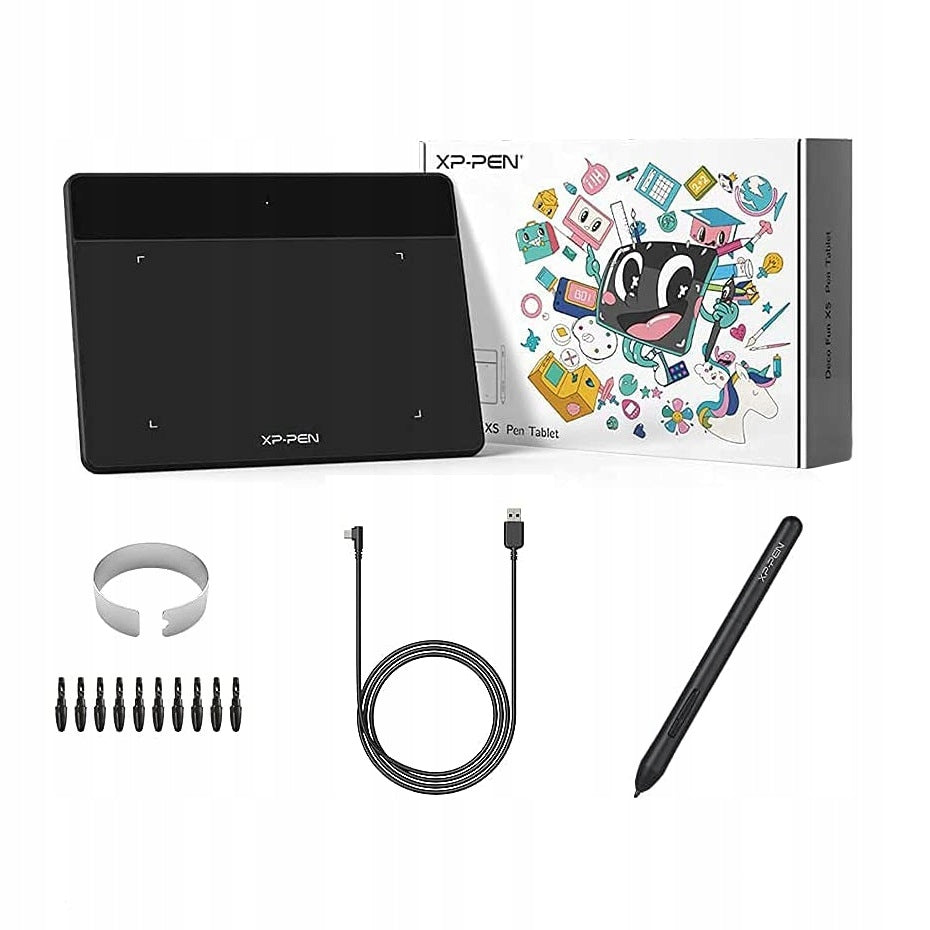 GRAPHICS TABLET XP-PEN DECO FUN XS BLACK 8192 ST 5080 LPI FOR GRAPHICS