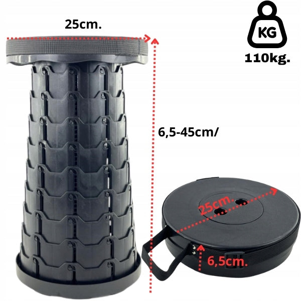 GRAPHITE HIKING STOOL FISHING CHAIR FOLDING STOOL 45cm Brand no brand