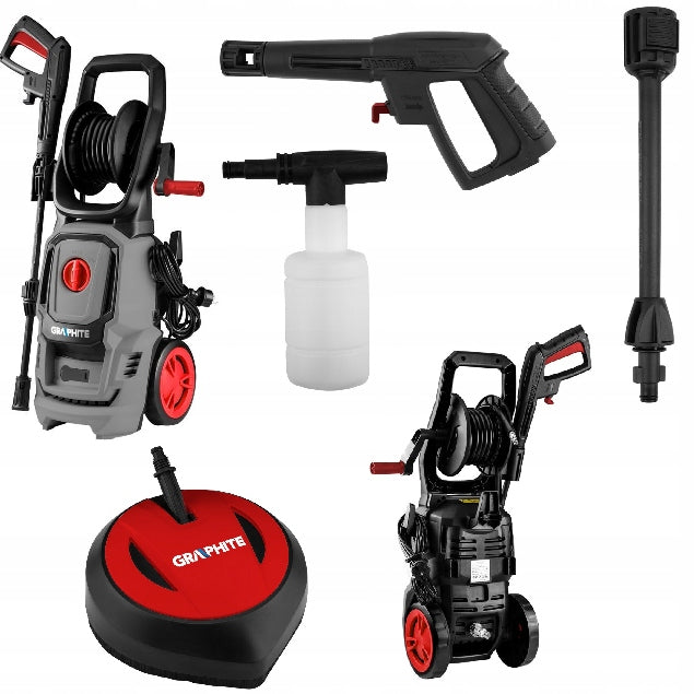 GRAPHITE Pressure washer 2000W 150 bar 59G621