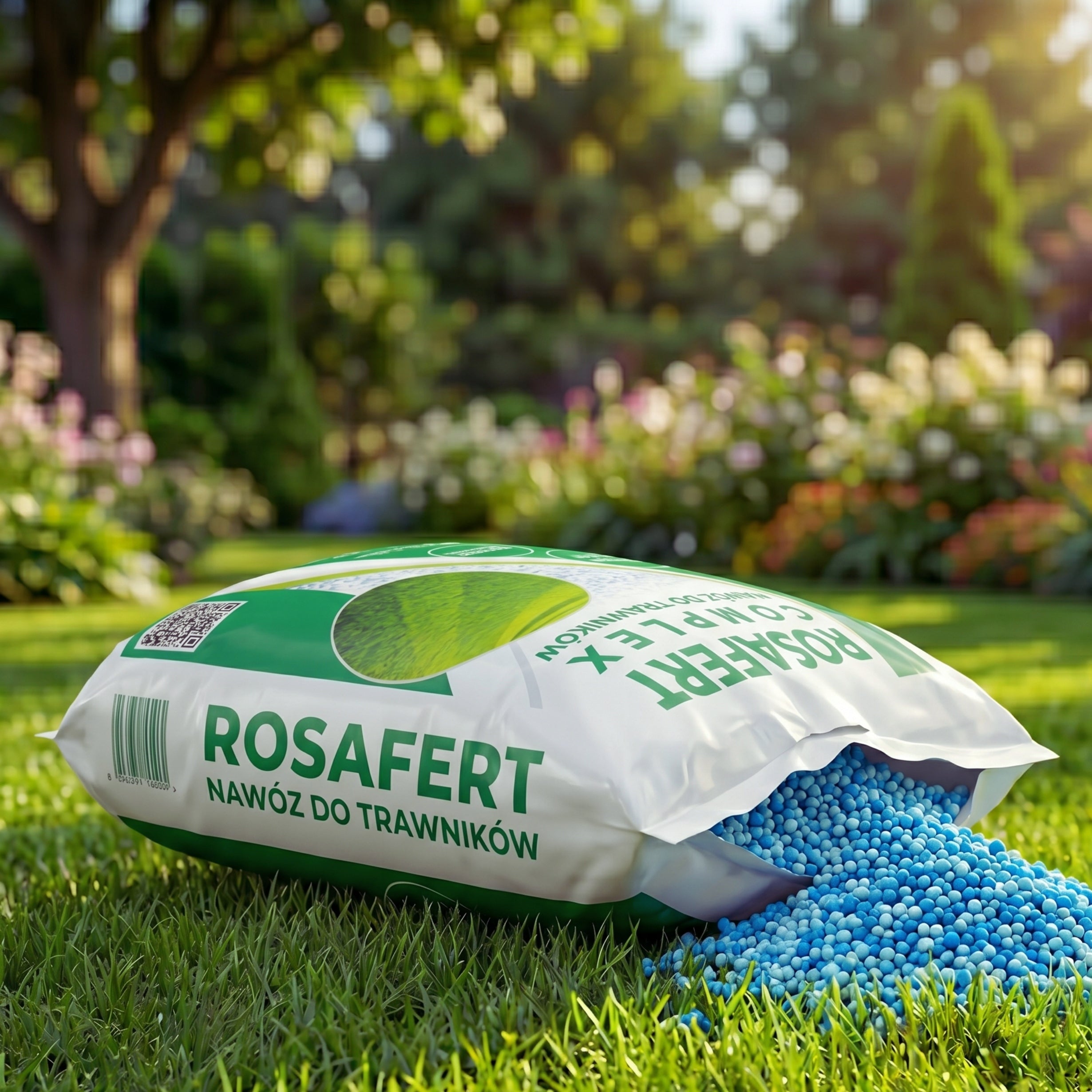 GRASS FERTILIZER 25KG FOR LAWN COMPLEX GRANULATED FAST LAWN EFFECT Purpose for lawns