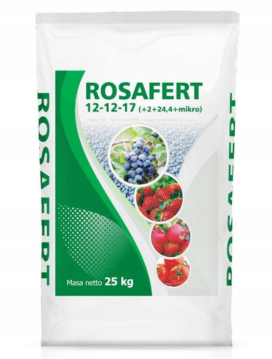 GRASS FERTILIZER 25KG ROSAFERT CHLORIDE-FREE for lawn NPK Manufacturer code jak trawnik mistrzowski zamiennik yaramila