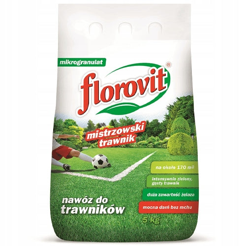 GRASS FERTILIZER 5KG MASTER LAWN FLOROVIT for lawn grass moss