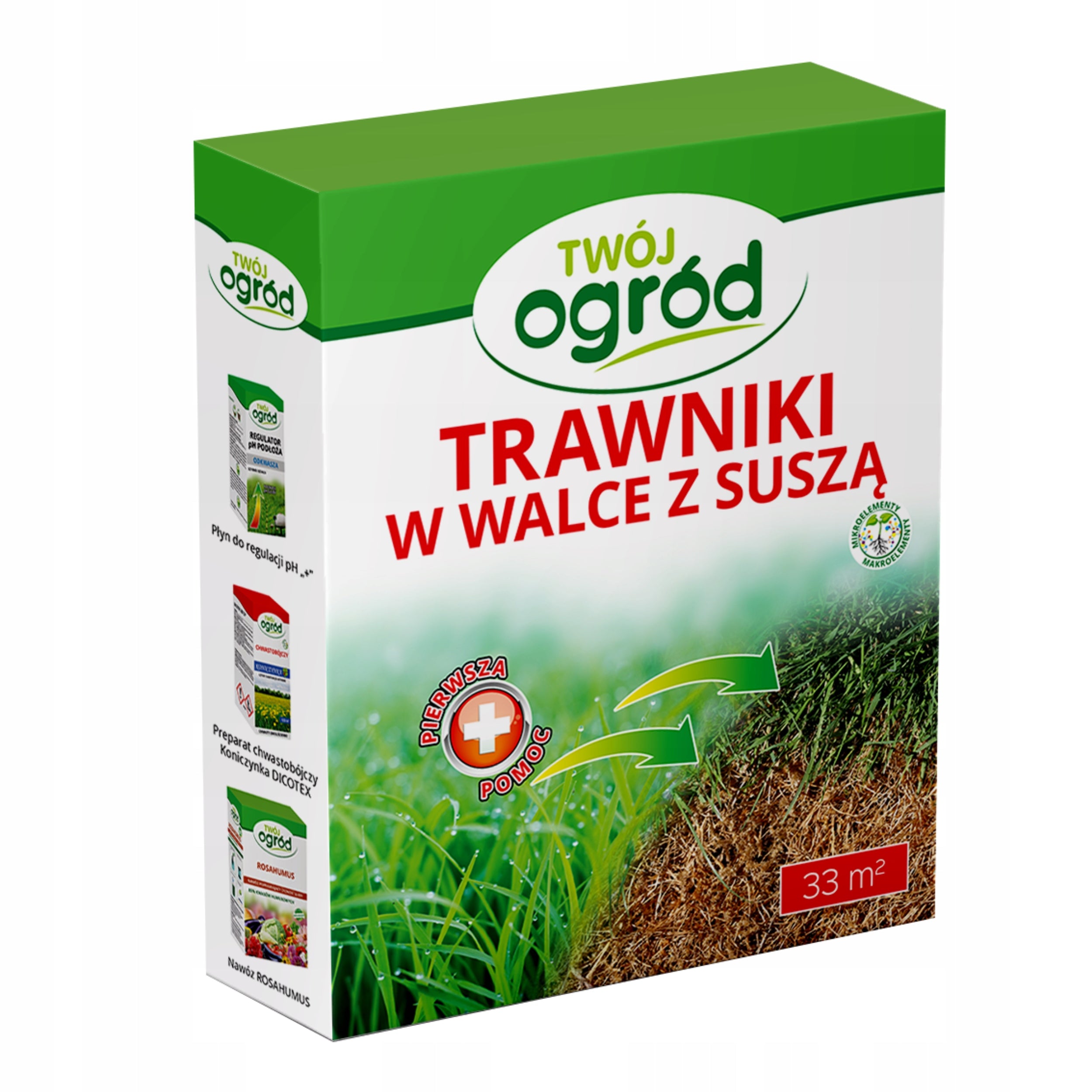 GRASS FERTILIZER FOR LAWN 1KG LONG-ACTING HELP FOR LAWNS FOR DROUGHTS Packaging status original