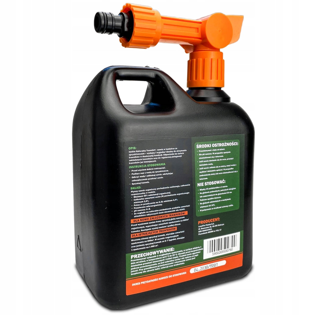 GRASS GROWTH BOOSTER 2l NATURAL LAWN FERTILIZER BIO HUMUS 600m2 Volume 2 l