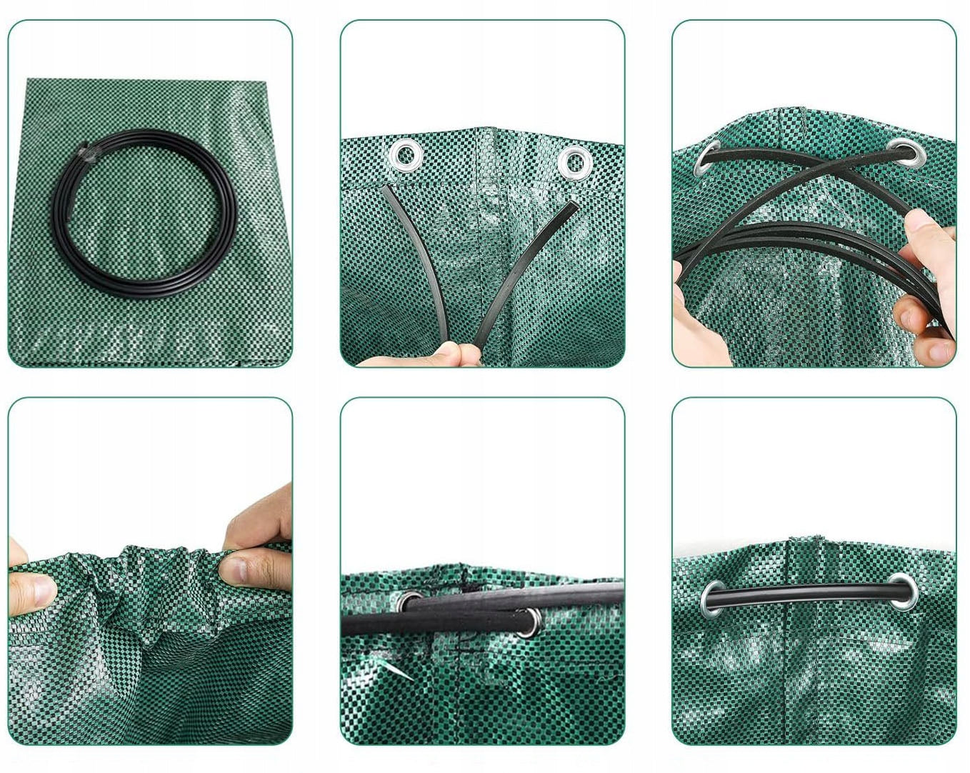 GRASS LEAF BAG PADDED BASKET BAG CONTAINER LARGE STRONG 270L XXL Length 76 m