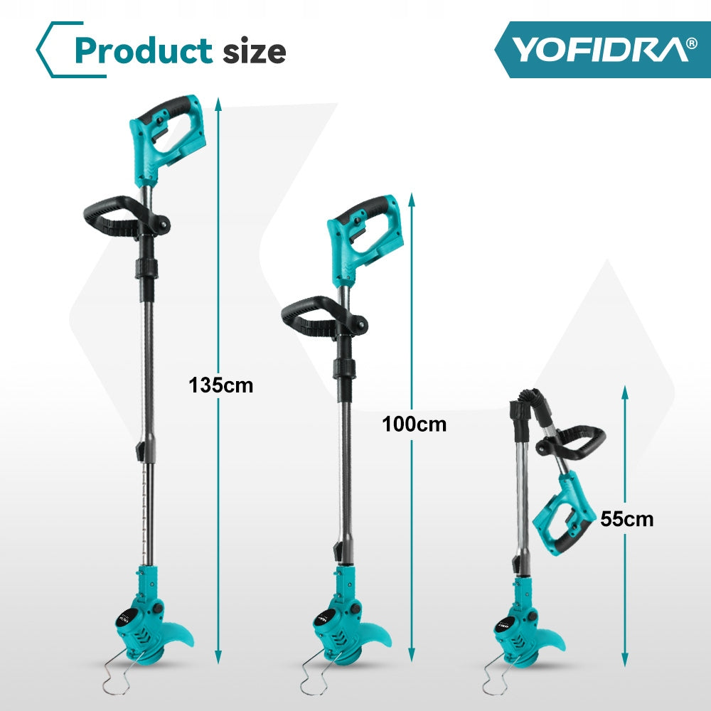 GRASS TRIMMER SCYTHE CORDLESS ELECTRIC GARDEN 2x AKU Model PODKASZARKA