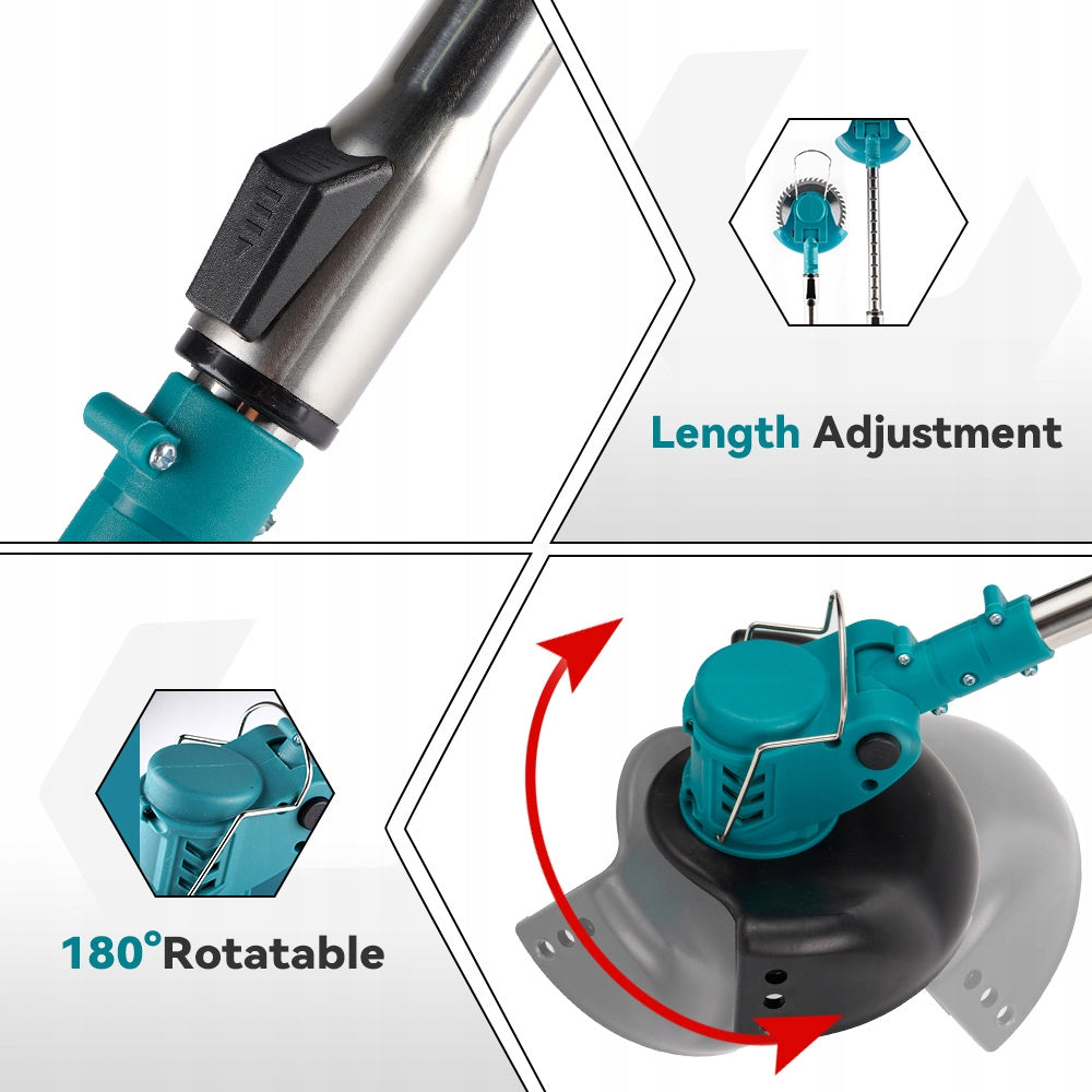 GRASS TRIMMER SCYTHE CORDLESS ELECTRIC GARDEN 2x AKU Power supply rechargeable battery