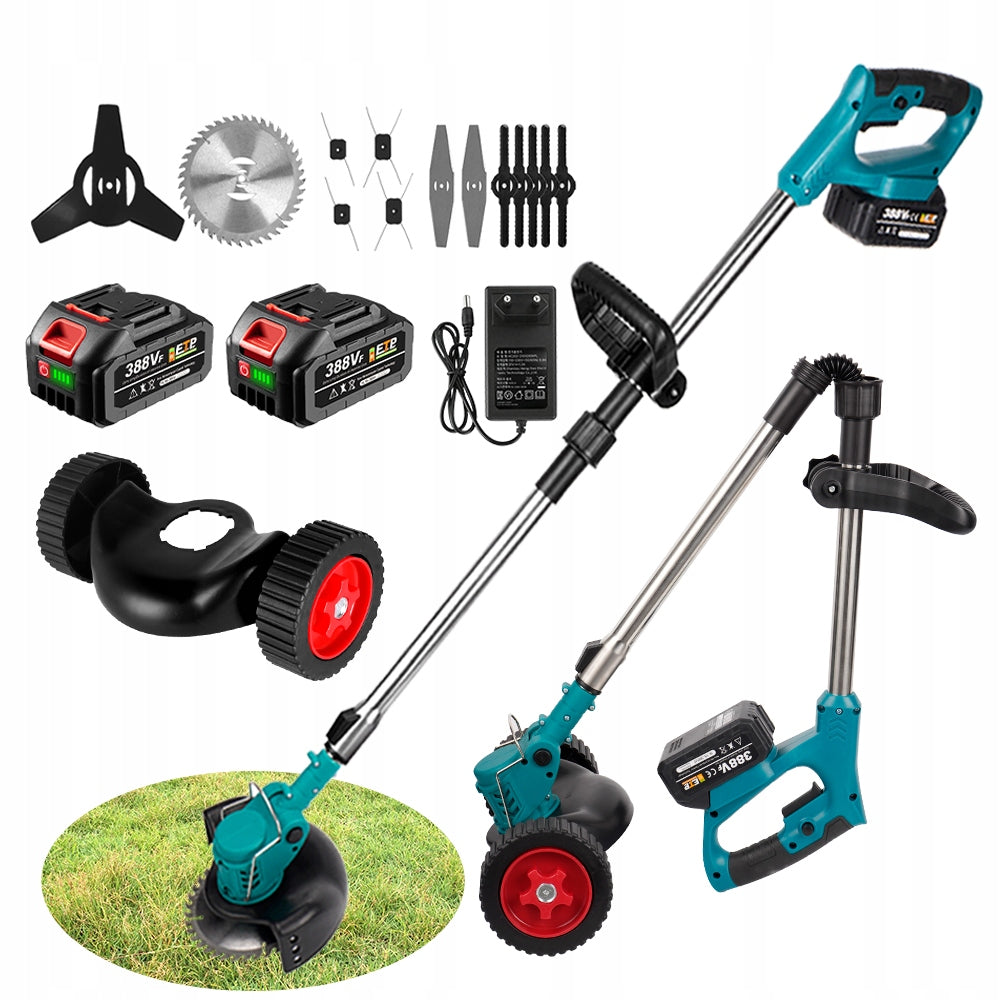 GRASS TRIMMER SCYTHE CORDLESS ELECTRIC GARDEN 2x AKU