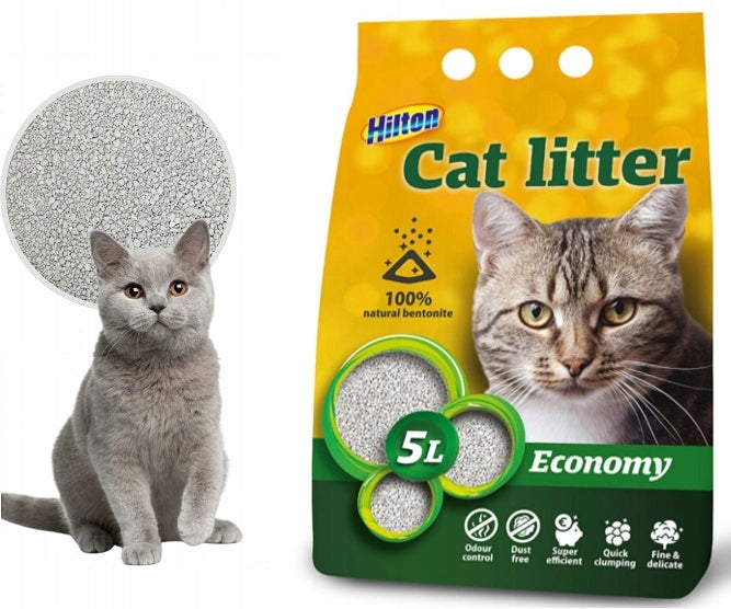 GRAVEL SUPER CLUMPING ECONOMY FOR CATS 5L absorbs odors x2 Packaging status original