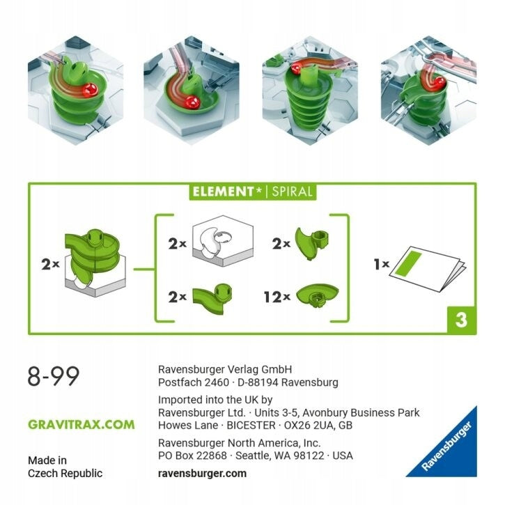Zusätzliches Konstrukteursset Spiral Ravensburger Gravitrax 268863 
