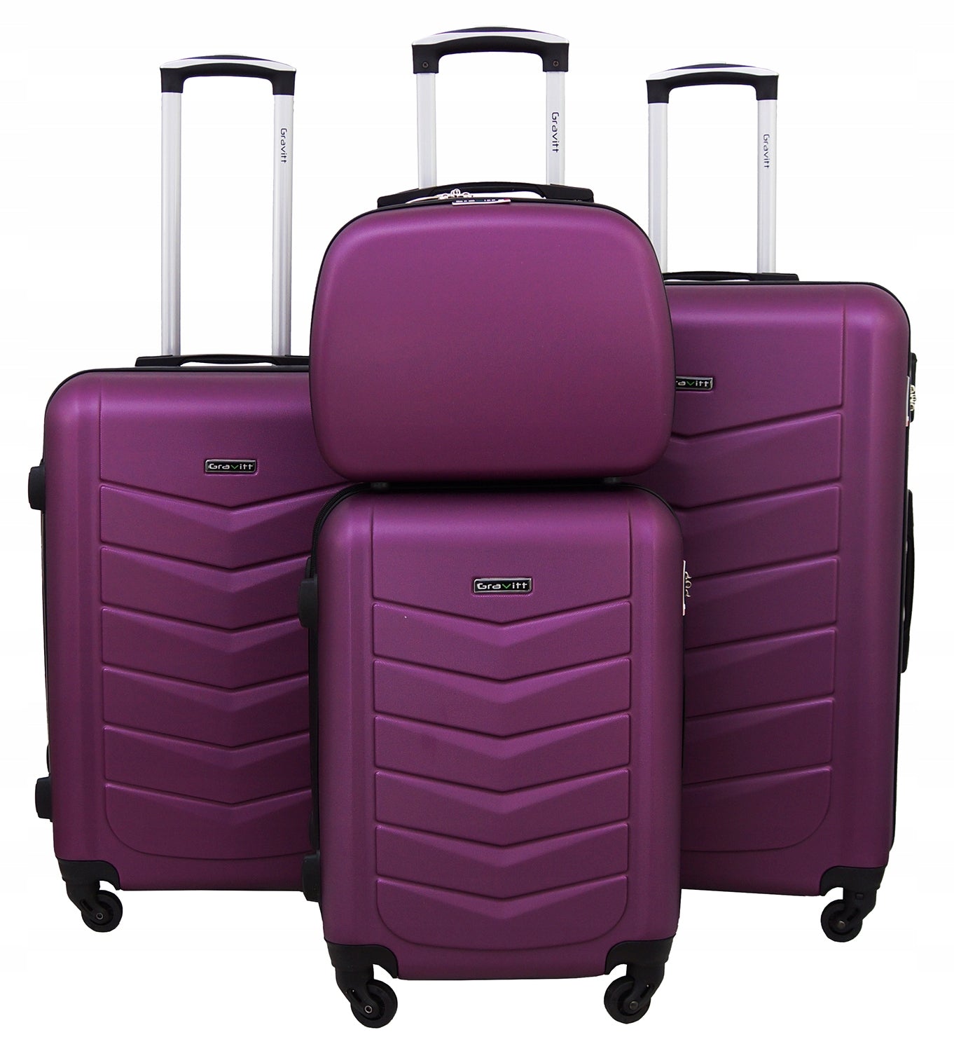 GRAVITT set of travel suitcases on wheels large medium small 4in1 ABS 602 Depth (shorter edge) 30 cm