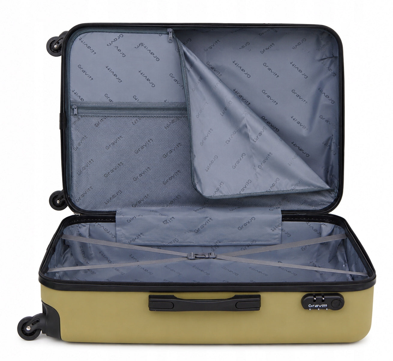GRAVITT set of travel suitcases on wheels large medium small 4in1 ABS 602 Model 602/KPL/MIX