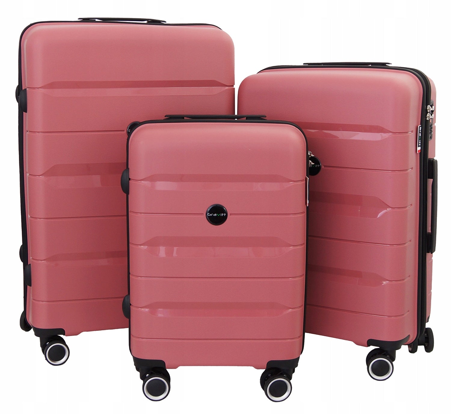 GRAVITT set suitcase set large medium small 3in1 POLYPROPYLENE 010 Depth (shorter edge) 27 cm