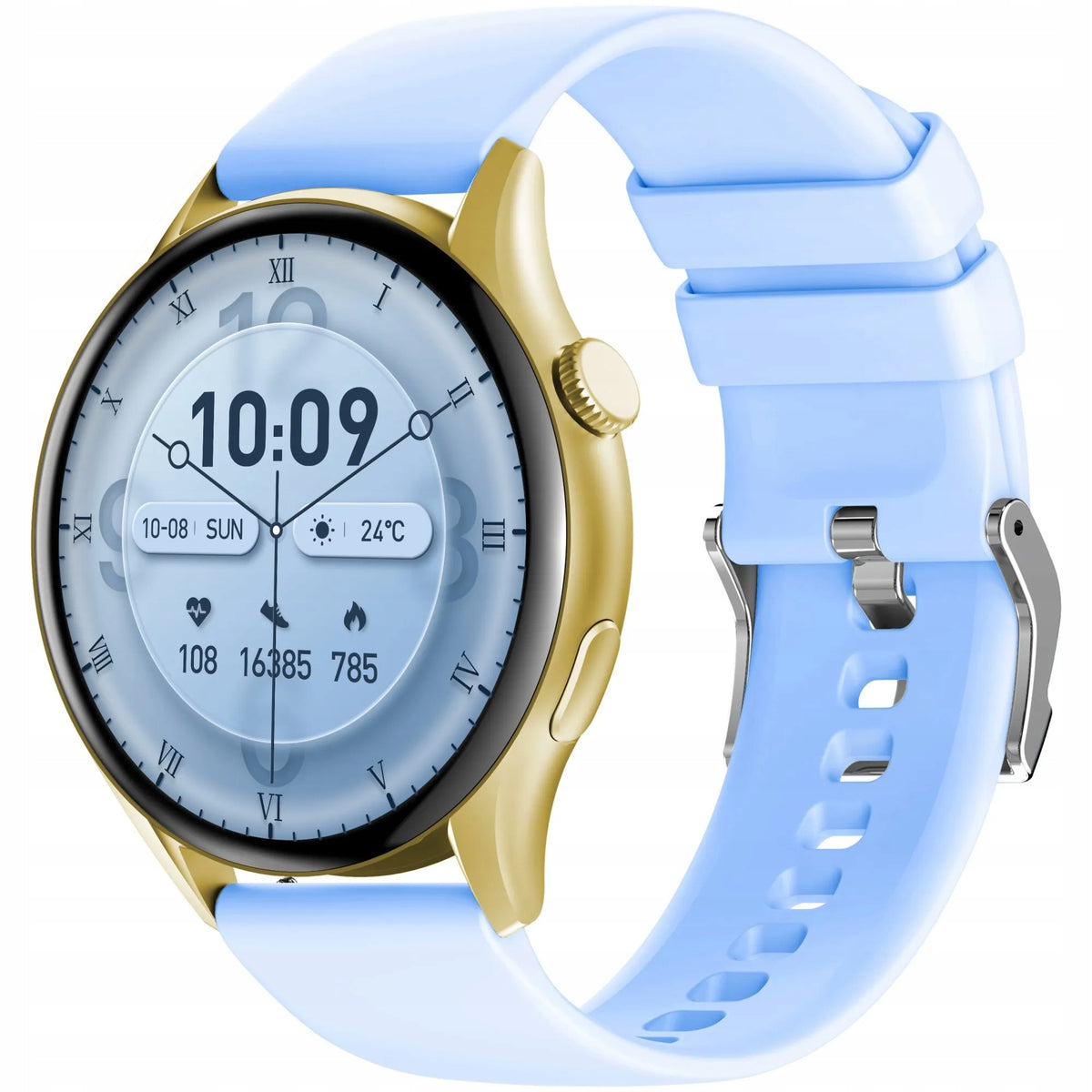 GRAVITY GT11-4 women's gold smartwatch BLUE STRAP FREEBIE Manufacturer code GRAVITY GT11-4