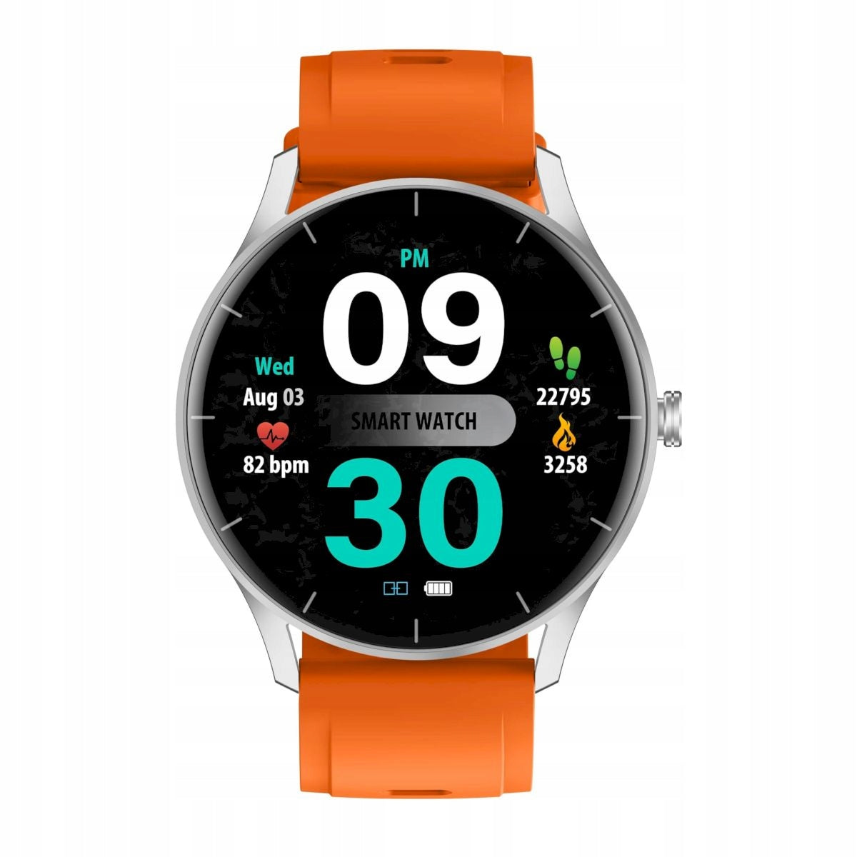 GRAVITY GT2-8 silver-orange women's smartwatch with talk function Brand Gravity