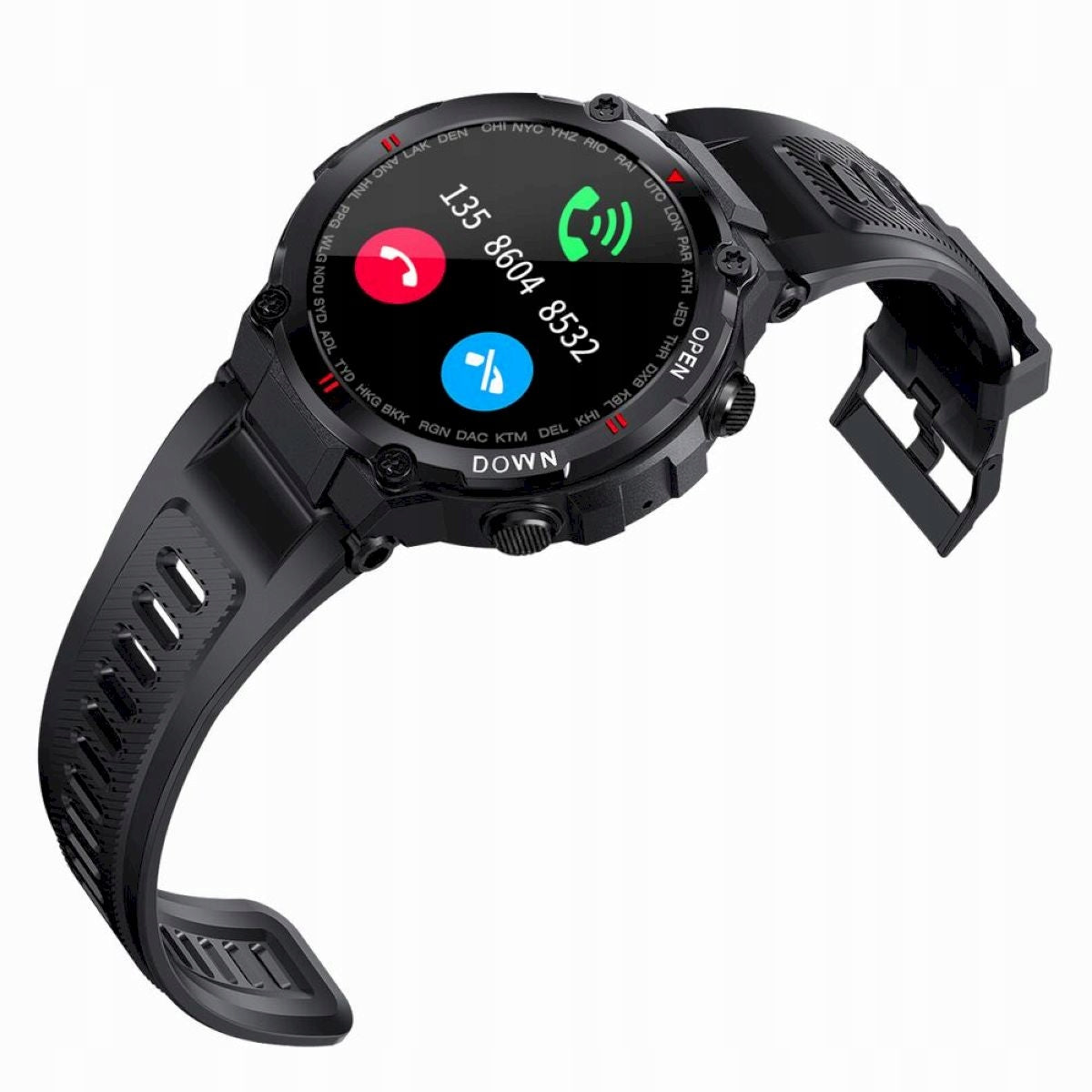 GRAVITY GT7-1 black men's smartwatch strap Brand Gravity