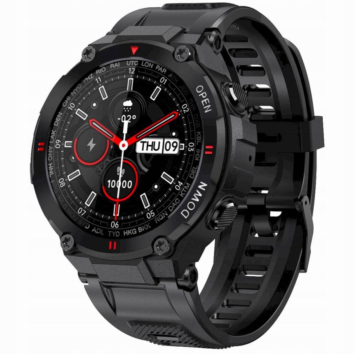 GRAVITY GT7-1 black men's smartwatch strap Model other