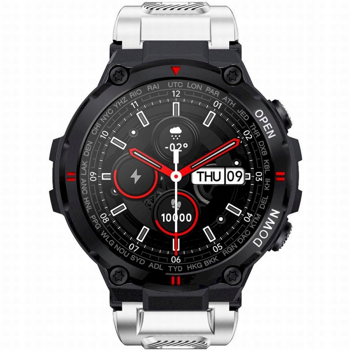 GRAVITY GT7-6 white men's smartwatch strap Color white