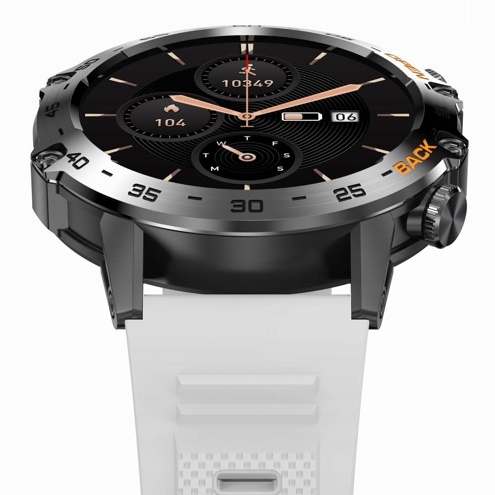 GRAVITY GT9-10 black and white strap silicone smartwatch male with talk function Brand Gravity