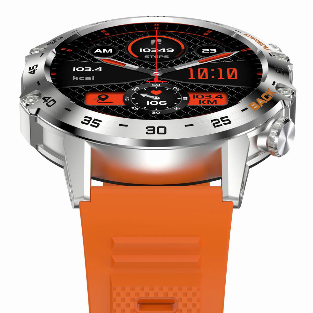 GRAVITY GT9-9 silver-orange men's smartwatch strap with talk function Brand Gravity