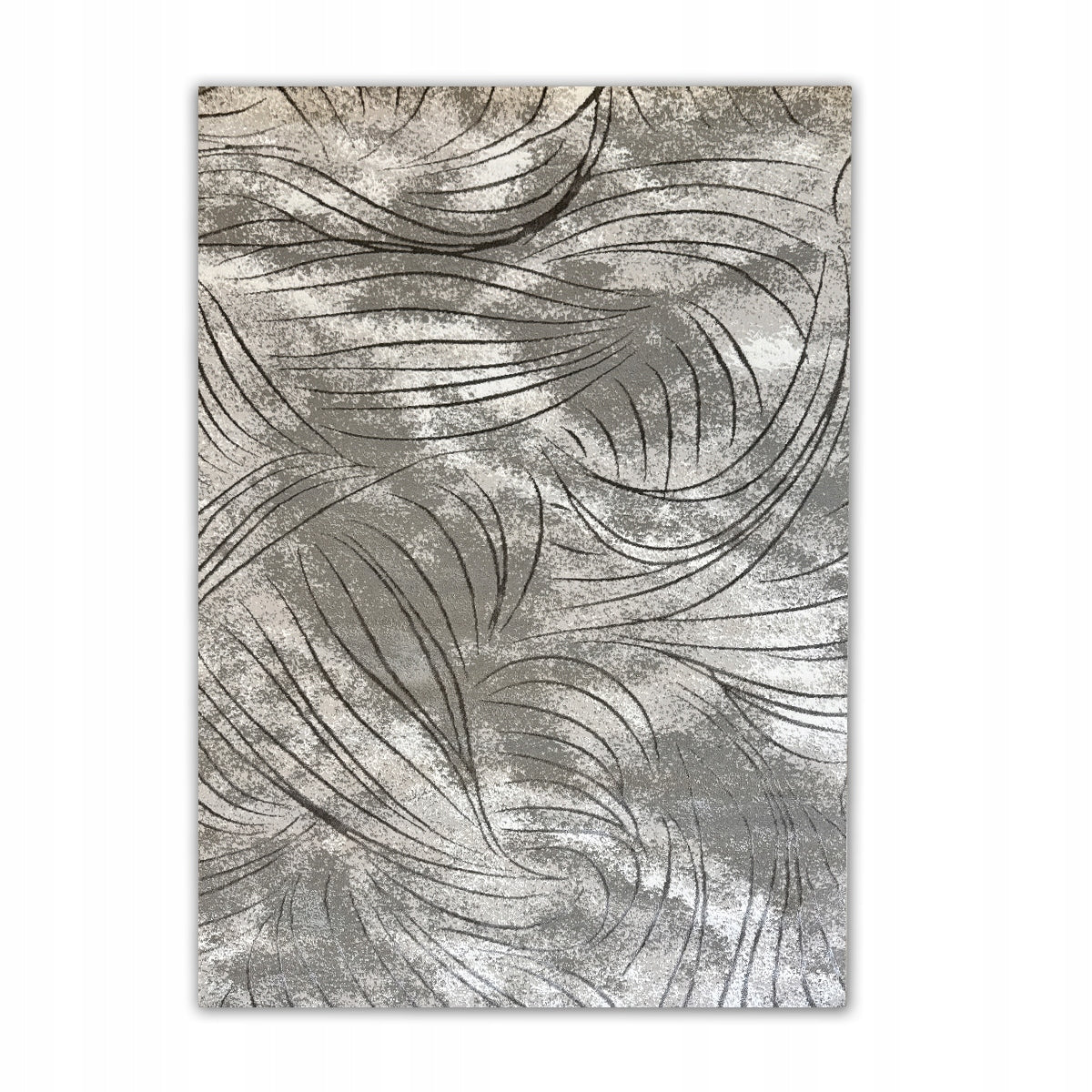 GRAY CARPET FOR LIVING ROOM 150X230 CM MODERN AND PRACTICAL DESIGN COZY HOUSE