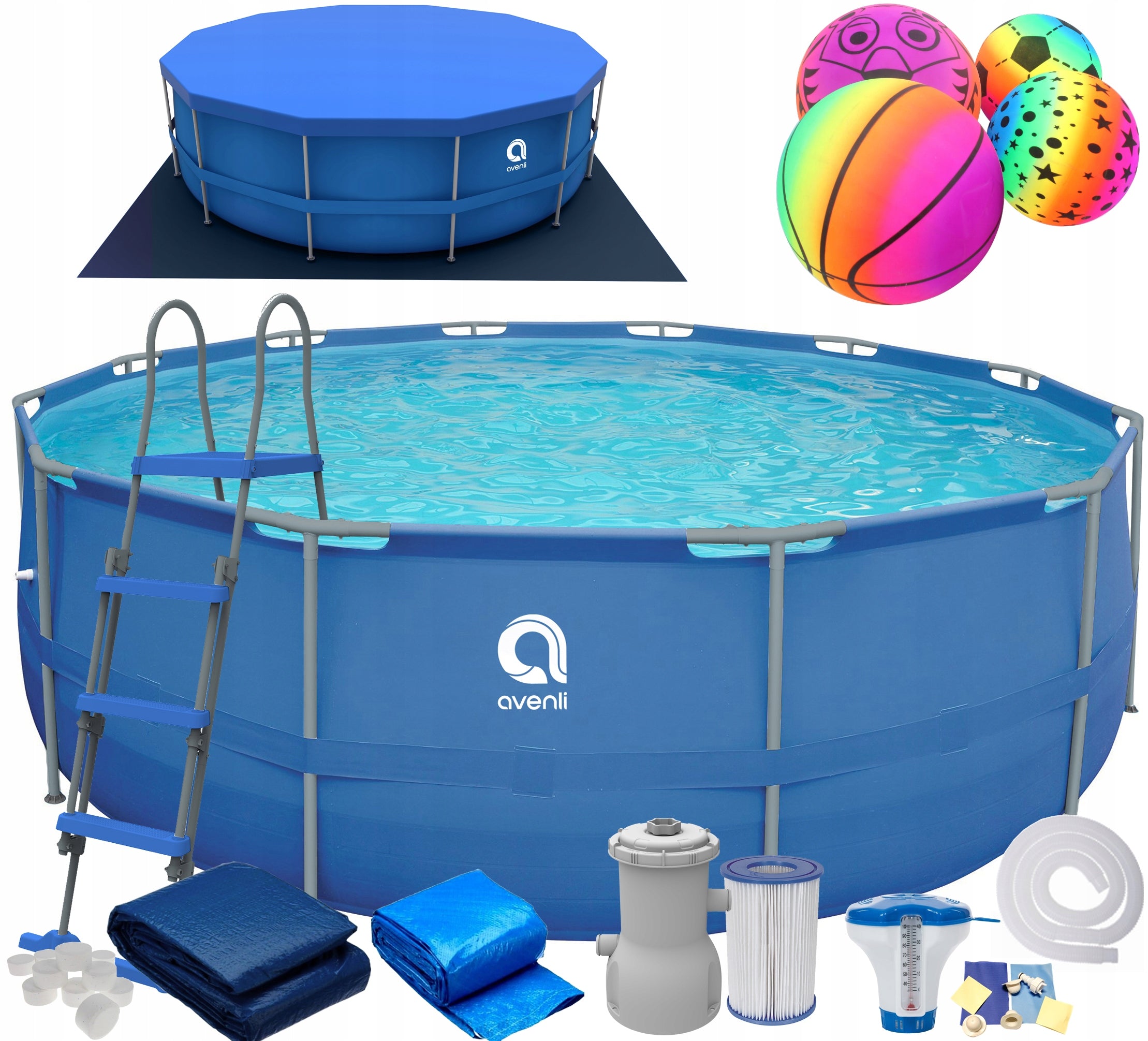 GREAT GARDEN FRAME POOL 457x122cm 18in1 WITH LADDER MODEL 2025