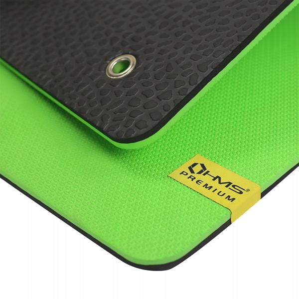 GREEN -BLACK FITNESS MAT, CLUB YOGA HMS
