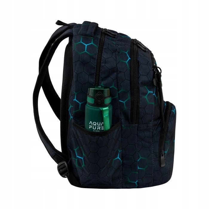GREEN ELEMENT SCHOOL BACKPACK YOUTH black for boy AB200 1029 Packaging status original