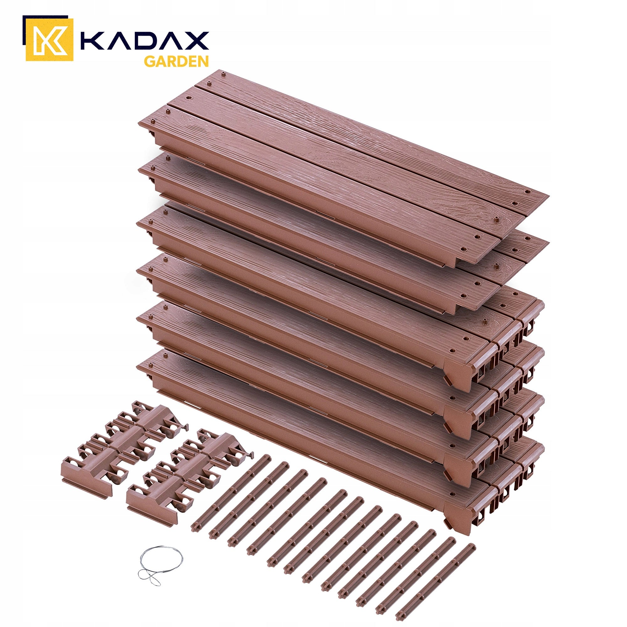 GREEN GROUP RAISED ROAD GARDEN BOX BROWN BREAK 150x75cm Length 150 cm