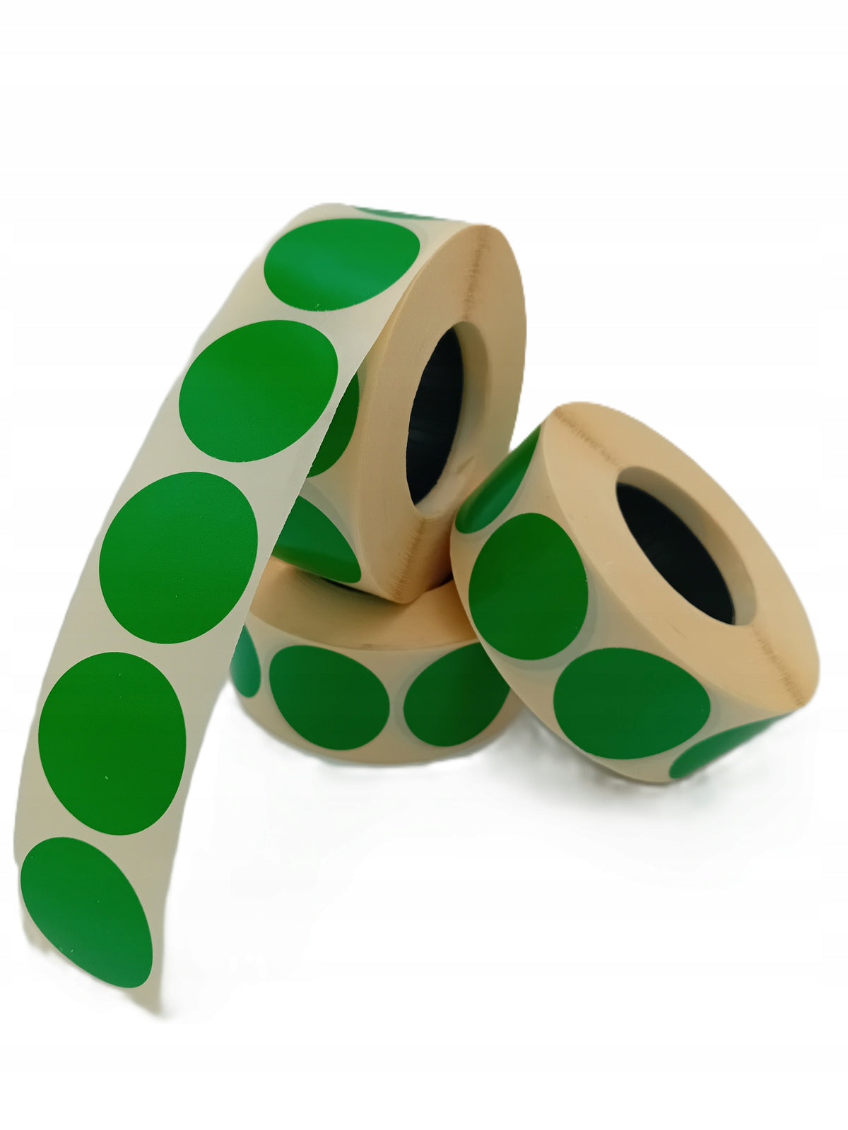 GREEN LABELS ROUND MARKER 30x 30mm 1000 pcs per roll r 40