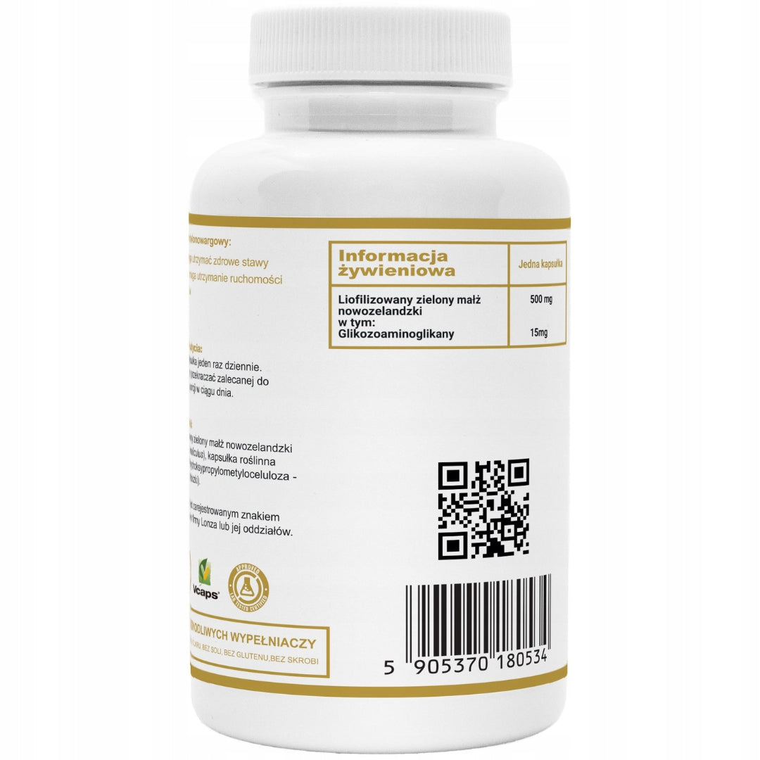 GREEN-LIPPED MUSSEL 500 mg New Zealand Clam Joints Bones 240 capsules Packaging status original