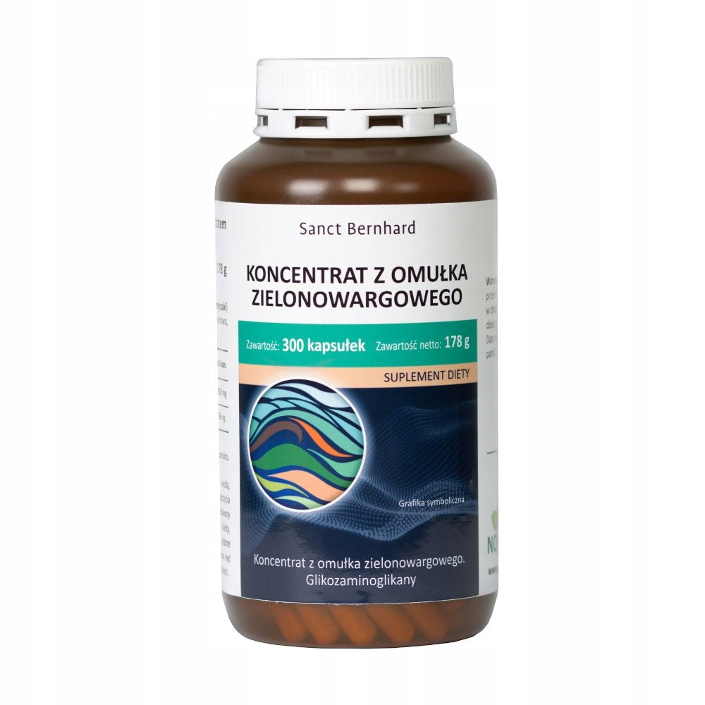 GREEN-LIPPED MUSSEL CONCENTRATE 300 kaps. AND BALM, joints, SANCT BERNHARD Medical device no