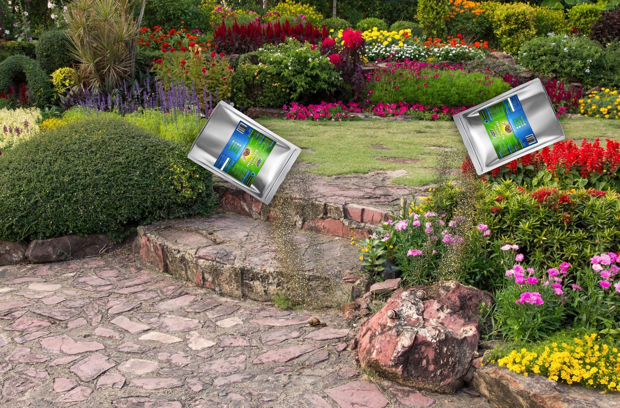 GREEN PEST GRANULES SNAIL BARRIER AGAINST SNAILS 1,5KG Batteries included no