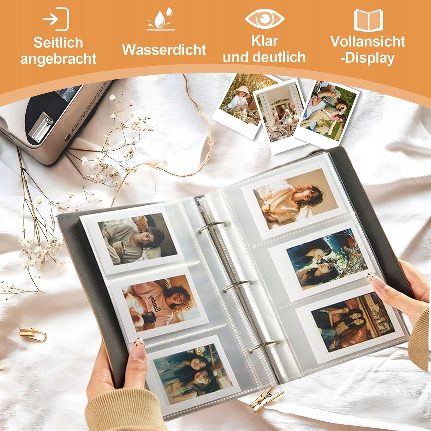 GREEN PHOTO ALBUM WITH 180 POCKETS SKORA PU FOR PHOTOS 7 CM Brand Uniwersal