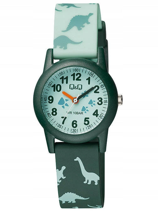 GREEN READABLE CHILDREN'S WATCH Q VR99-010 100M Packaging status original