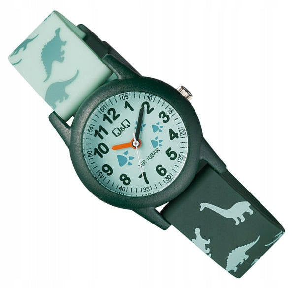 GREEN READABLE CHILDREN'S WATCH Q VR99-010 100M