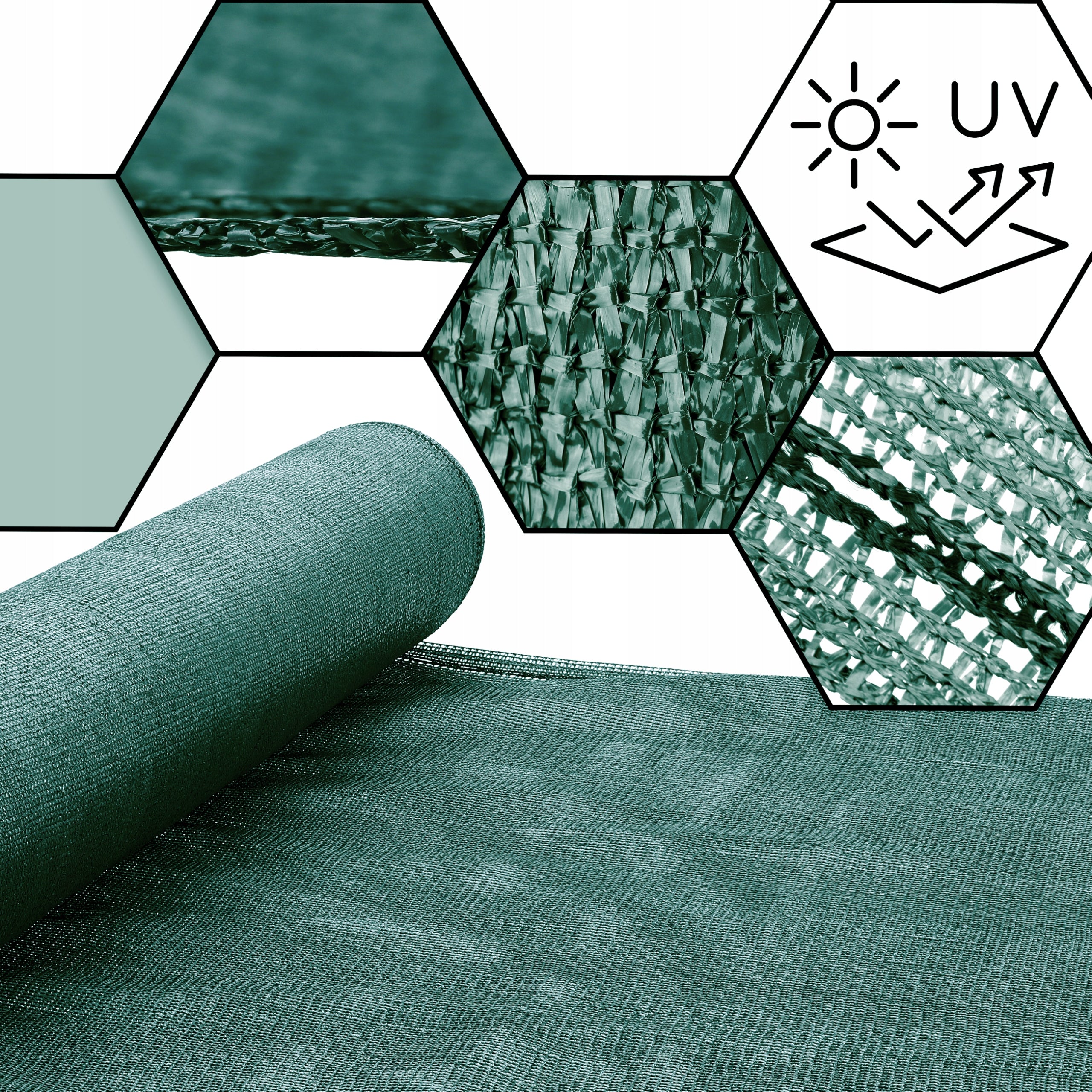 GREEN SHADING MESH 90% SHIELDING 1,2X25M UV Manufacturer Medas Professional